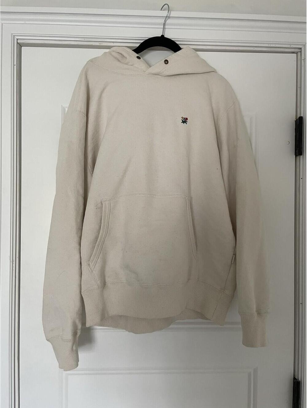 Aime Leon Dore Flower Hoodie Ecru Off White Men Large